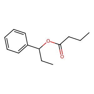1-Phenylpropyl butyrate structure