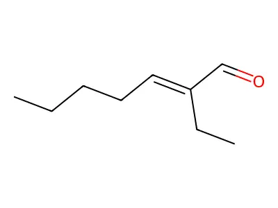 2-Ethylhept-2-enal structure