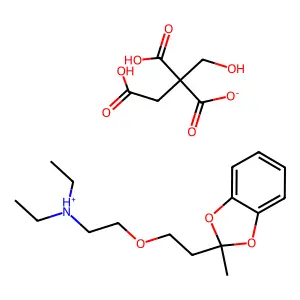 1,3-Benzodioxole, 2-(2-(2-(diethylamino)ethoxy)ethyl)-2-methyl-, citrate structure