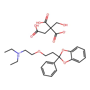 1,3-Benzodioxole, 2-(2-(2-(diethylamino)ethoxy)ethyl)-2-phenyl-, citrate structure