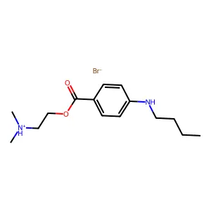2-(Dimethylamino)ethyl 4-(butylamino)benzoate--hydrogen bromide (1/1) structure