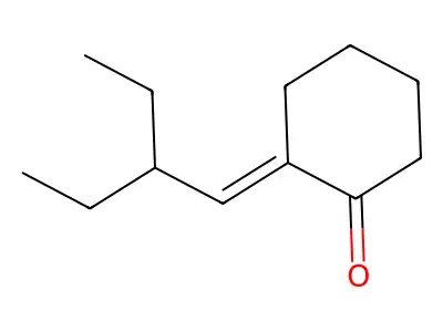2-(2-Ethylbutylidene)cyclohexan-1-one structure