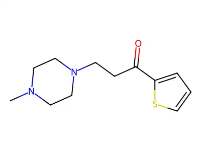 1-Propanone, 3-(4-methyl-1-piperazinyl)-1-(2-thienyl)- structure