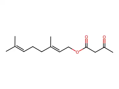 3,7-Dimethylocta-2,6-dien-1-yl 3-oxobutanoate structure