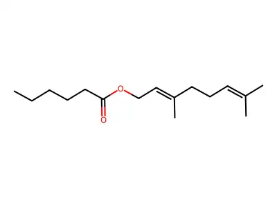 Neryl hexanoate structure