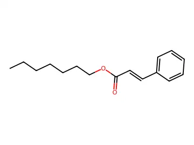 2-Propenoic acid, 3-phenyl-, heptyl ester structure
