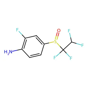 2-Fluoro-4-(1,1,2,2-tetrafluoroethylsulfinyl)aniline structure
