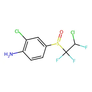 2-Chloro-4-(2-chloro-1,1,2-trifluoroethyl)sulfinylaniline structure