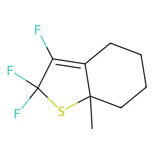 2,2,3-Trifluoro-7a-methyl-2,4,5,6,7,7a-hexahydro-1-benzothiophene structure