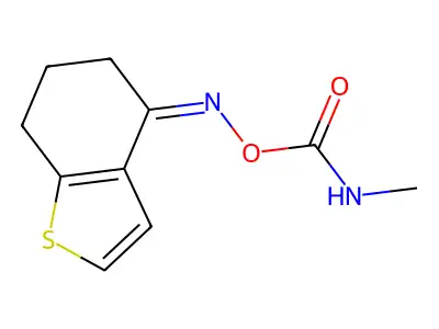 (6,7-dihydro-5H-1-benzothiophen-4-ylideneamino) N-methylcarbamate structure