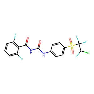 N-((4-(2-Chloro-1,1,2-trifluoroethyl)sulfonylphenyl)carbamoyl)-2,6-difluorobenzamide structure