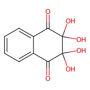 2,2,3,3-Tetrahydroxynaphthalene-1,4-dione structure