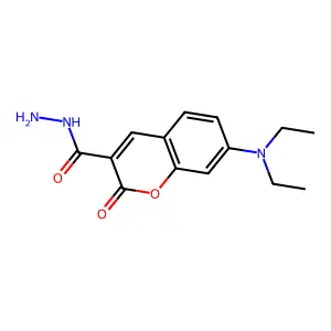 7-Diethylaminocoumarin-3-carbohydrazide structure