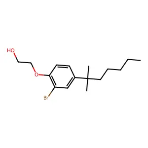 2-(2-Bromo-4-(2-methylheptan-2-yl)phenoxy)ethanol structure