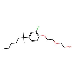2-(2-(2-Chloro-4-(2-methylheptan-2-yl)phenoxy)ethoxy)ethanol structure