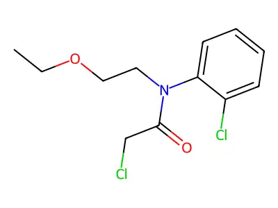 2-Chloro-N-(2-chlorophenyl)-N-(2-ethoxyethyl)acetamide structure