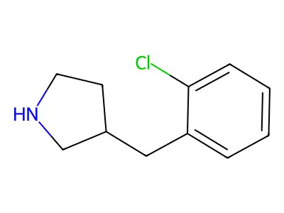 3-(2-Chlorobenzyl)pyrrolidine structure
