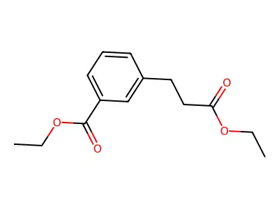 Ethyl 3-(ethoxycarbonyl)benzenepropanoate structure