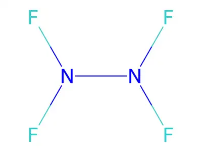 Nitrogen fluoride (N2F4) structure