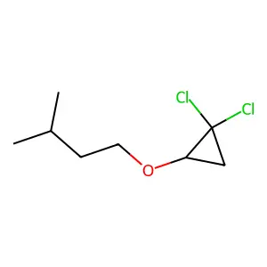Ether, 2,2-dichlorocyclopropyl isopentyl structure
