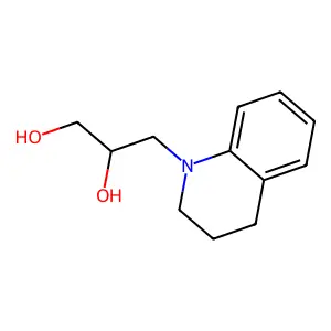 1,2-PROPANEDIOL, 3-(3,4-DIHYDRO-1(2H)-QUINOLINYL)- (CAS 100370-05-6) structure