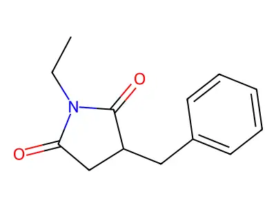 Succinimide, 2-benzyl-N-ethyl- structure