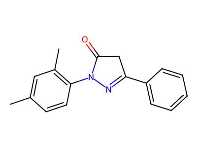 2-(2,4-dimethylphenyl)-5-phenyl-1H-pyrazol-3-one structure