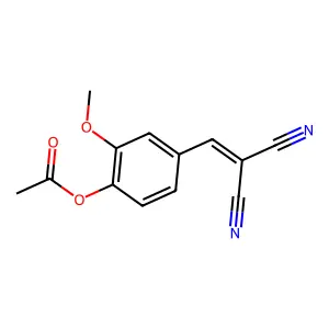 4-(2,2-Dicyanovinyl)-2-methoxyphenyl acetate structure