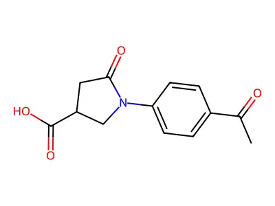 1-(4-Acetylphenyl)-5-Oxo-3-Pyrrolidinecarboxylic Acid structure