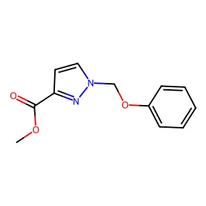 methyl 1-(phenoxymethyl)-1H-pyrazole-3-carboxylate structure