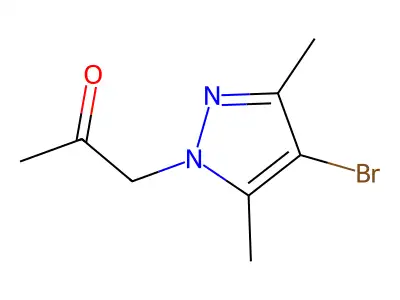 1-(4-Bromo-3,5-dimethyl-1h-pyrazol-1-yl)acetone structure