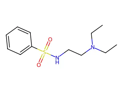 N-[2-(diethylamino)ethyl]benzenesulfonamide structure
