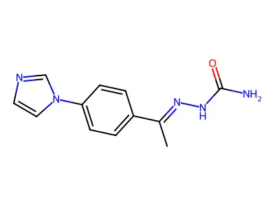 2-[1-[4-(1H-Imidazol-1-yl)phenyl]ethylidene]hydrazinecarboxamide structure