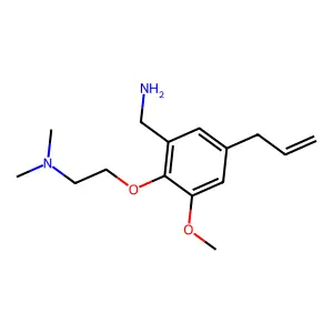 Benzylamine, 3-allyl-6-(2-(dimethylamino)ethoxy)-5-methoxy- structure