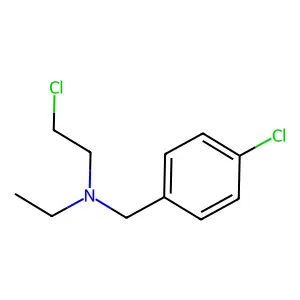 Benzylamine, p-chloro-N-(2-chloroethyl)-N-ethyl- structure
