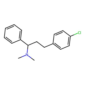 3-(4-Chlorophenyl)-N,N-dimethyl-1-phenylpropan-1-amine structure