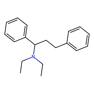 Benzylamine, N,N-diethyl-alpha-phenethyl- structure