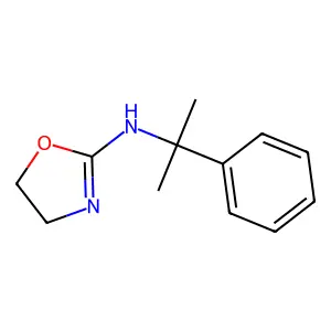 Benzylamine, alpha,alpha-dimethyl-N-(2-oxazolinyl)- structure