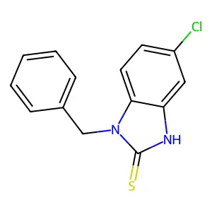 1-benzyl-5-chloro-1H-1,3-benzodiazole-2-thiol structure