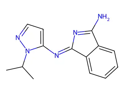 3-(2-Propan-2-ylpyrazol-3-yl)iminoisoindol-1-amine structure