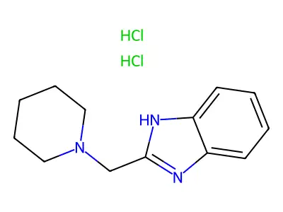 Benzimidazole, 2-(piperidinomethyl)-, dihydrochloride structure