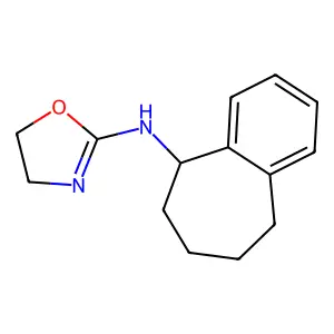 5H-Benzocycloheptene-5-amine, 6,7,8,9-tetrahydro-N-(2-oxazolin-2-yl)- structure
