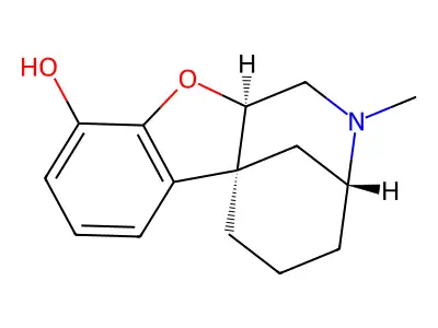2-methyl-1,3,4,5,6,11a-hexahydro-2H-3,6a-methano[1]benzofuro[2,3-c]azocin-10-ol structure