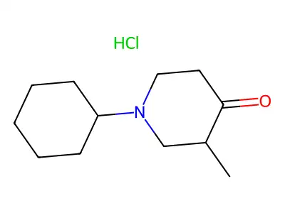 1-Cyclohexyl-3-methylpiperidin-4-one structure