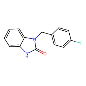 3-[(4-fluorophenyl)methyl]-1H-benzimidazol-2-one structure