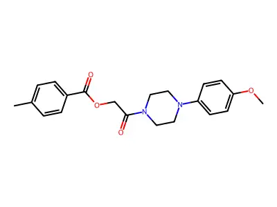 2-(4-(4-Methoxyphenyl)piperazin-1-yl)-2-oxoethyl 4-methylbenzoate structure