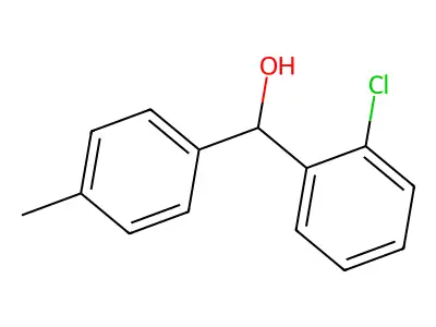 (2-Chlorophenyl)(4-methylphenyl)methanol structure
