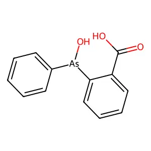 Benzoic acid, o-(phenylhydroxyarsino)- structure