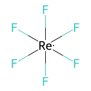 Rhenium hexafluoride structure