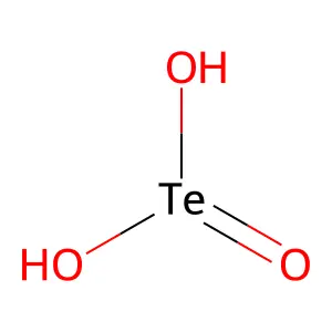 Telluric acid (H2TeO3) structure